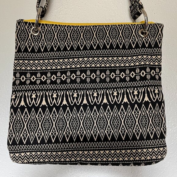 RARE 3 in 1 Vintage Kavu Crossbody Bag with Detachable Clutch Pouch Boho Black - Picture 9 of 13